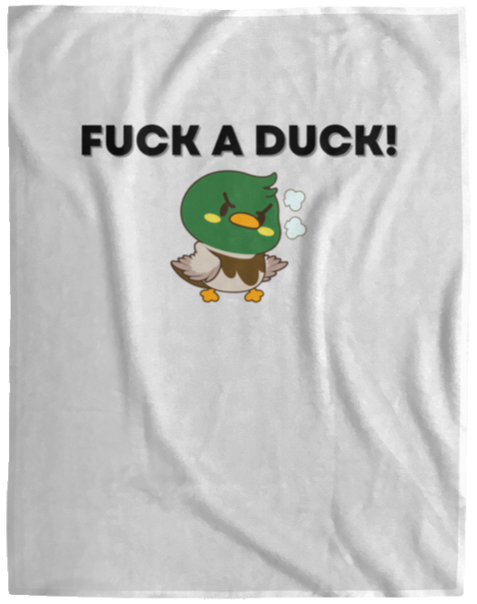 FUCK A DUCK Cozy Plush Fleece Blanket - 60x80