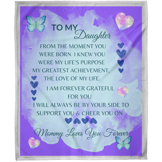 TO MY DAUGHTER FLEECE BLANKET