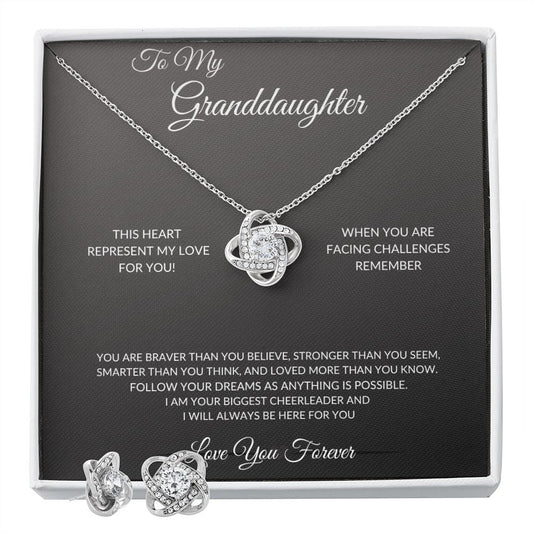 Granddaughter Love Knot Set