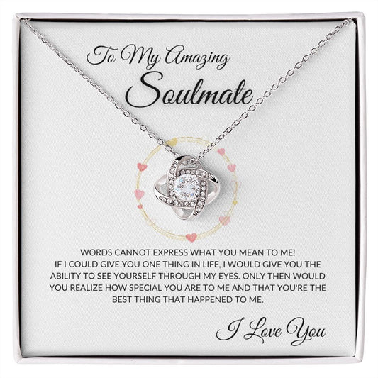 Amazing Soulmate Love Knot Wht
